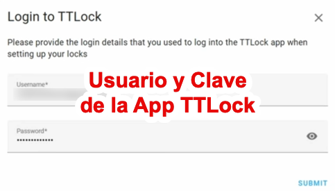 Login usuario TTLock